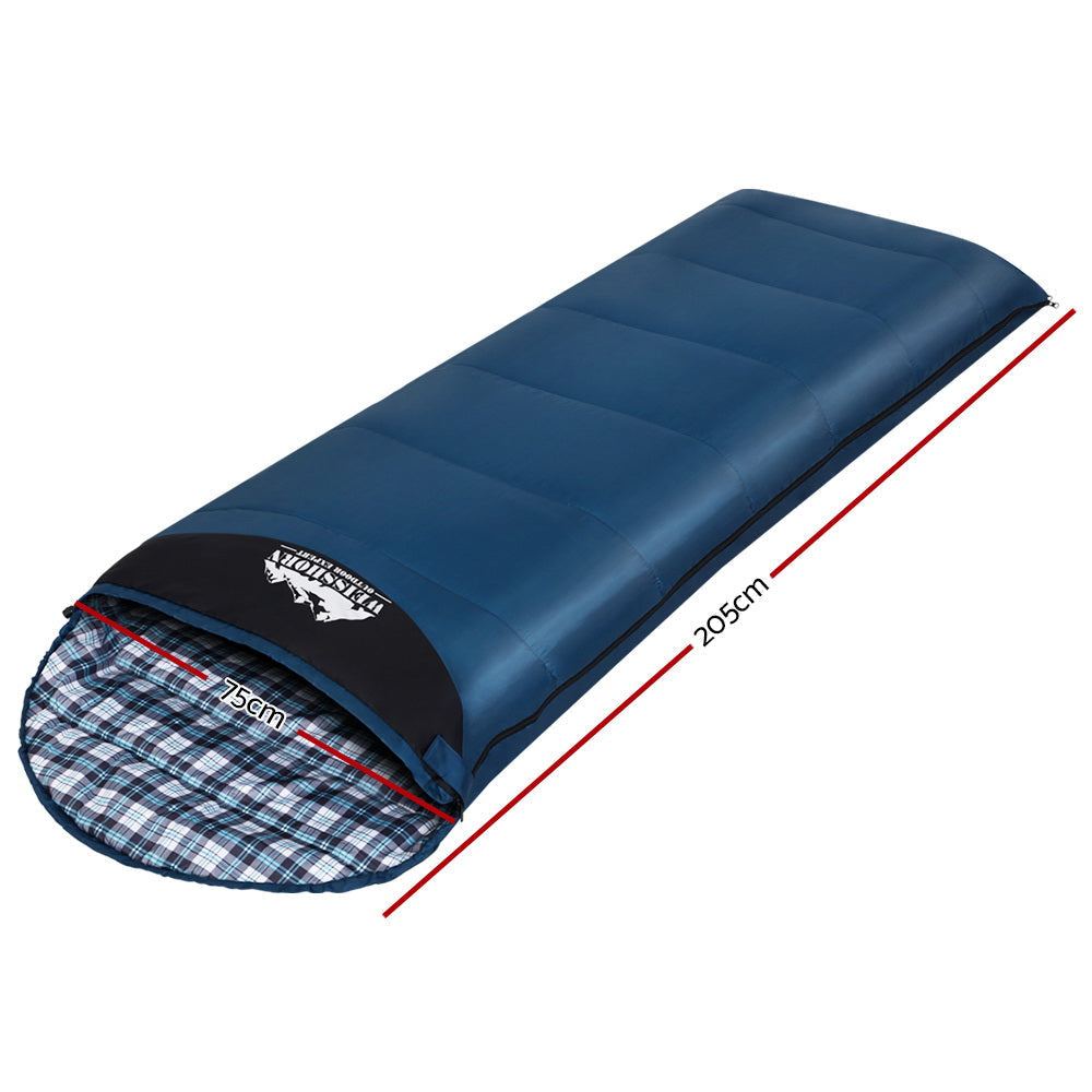 Weisshorn Sleeping Bag Single Camping Hiking Winter Thermal | Auzzi Store