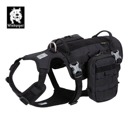 Whinhyepet Military Harness Black