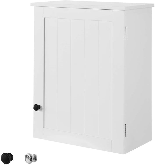 White Wall Cabinet with Door 40x52cm | Auzzi Store