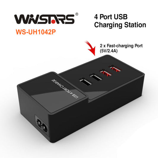 Winstars USB 4-Port Charging Station (WS-UH1042P) | Auzzi Store