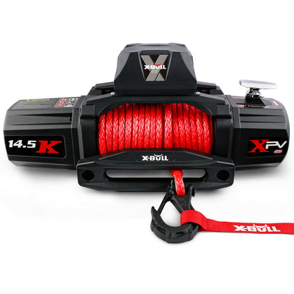 X-BULL Electric Winch 12V Synthetic Rope Wireless 14500LB Remote 4X4 4WD Boat | Auzzi Store