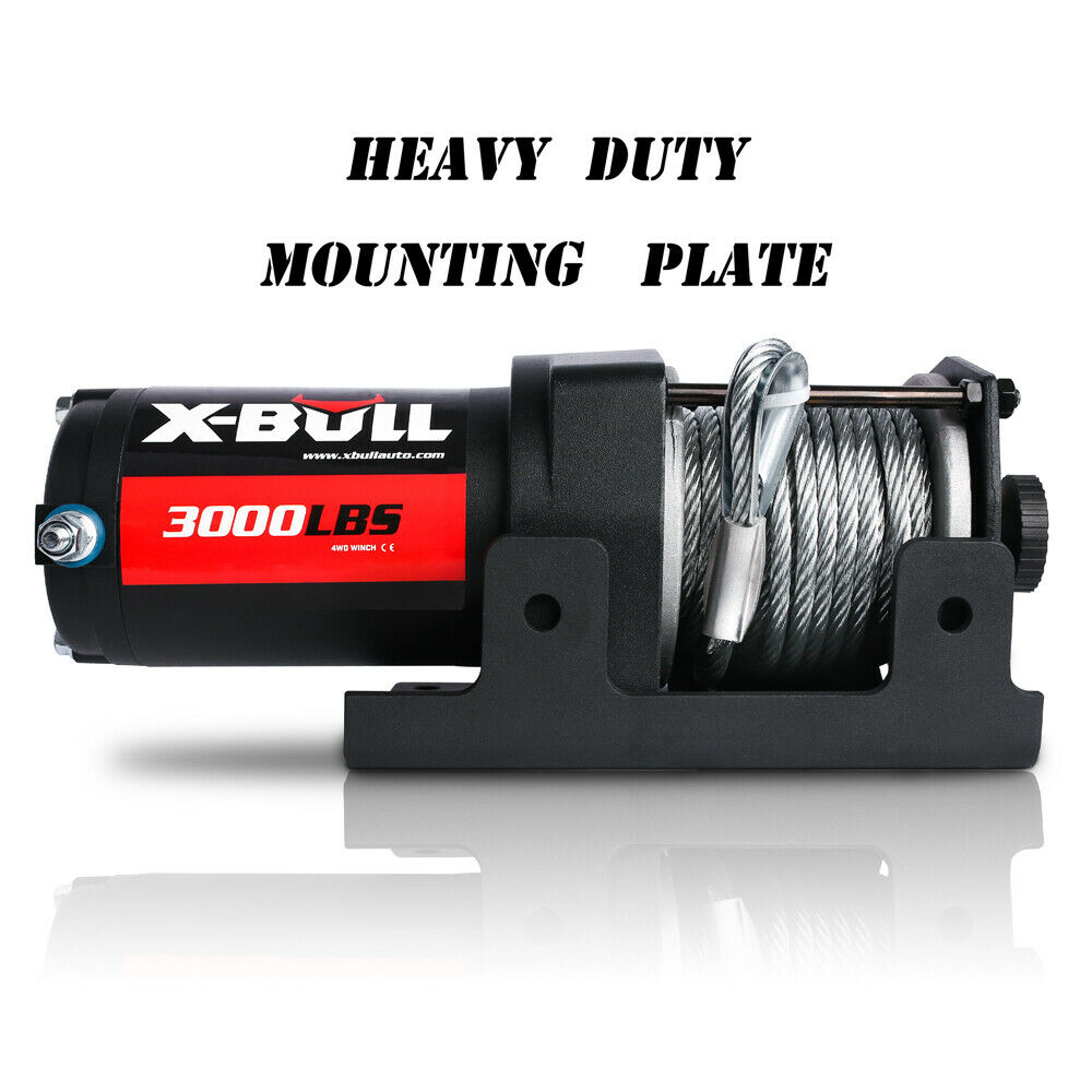 X-BULL Electric Winch 3000lbs/1360kg Wireless 12V Steel Cable ATV 4WD BOAT 4X4 | Auzzi Store