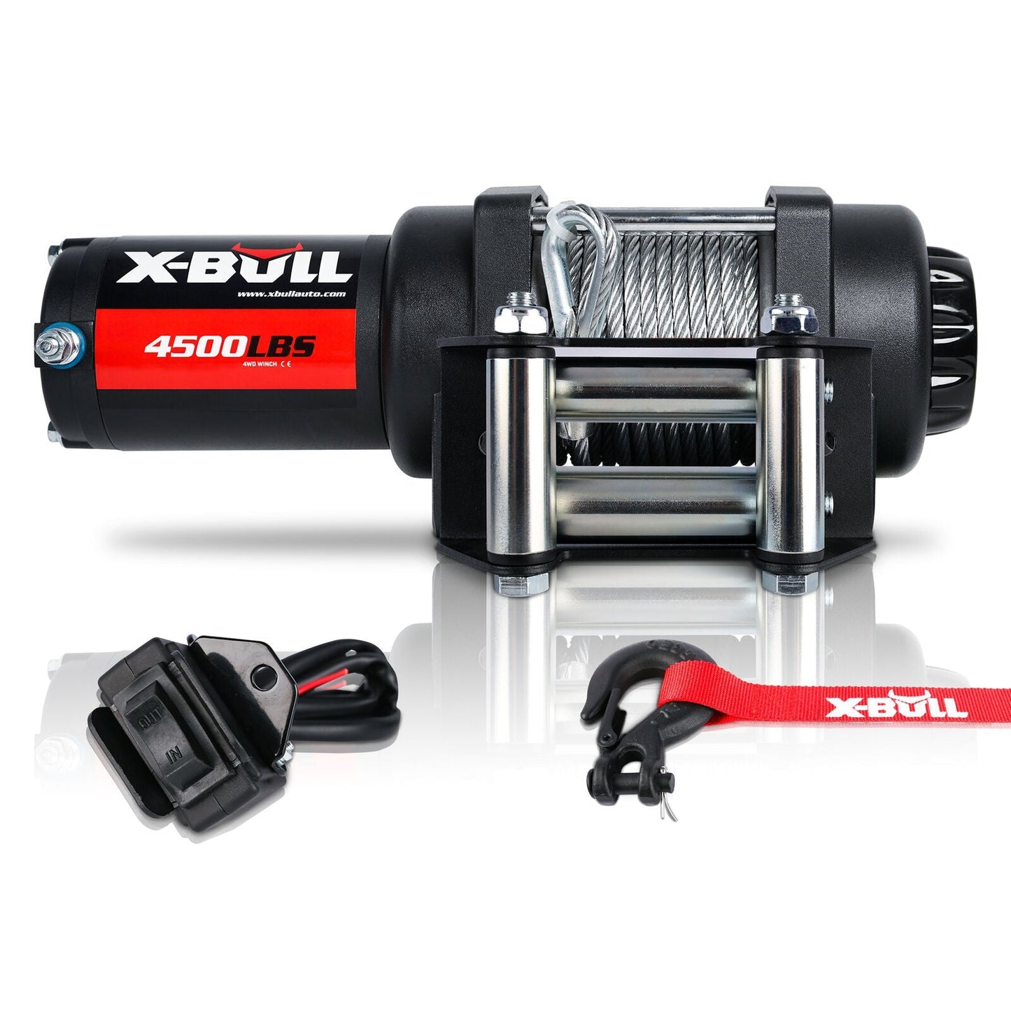 X-BULL Electric Winch 4500LBS/2041KG Steel Cable Wireless Remote Boat ATV 4WD | Auzzi Store