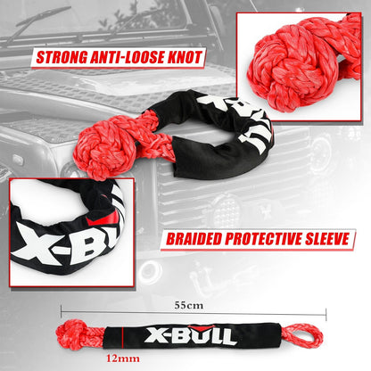 X-BULL Kinetic Rope 25mm x 9m Snatch Strap Recovery Kit Dyneema Tow Winch | Auzzi Store