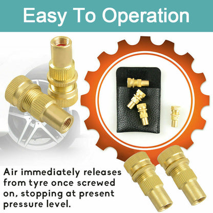 X-BULL Tyre Deflators Brass Air Deflator 0-60 PSI Tire Valve Core Tool Automatic | Auzzi Store