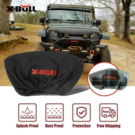 X-BULL Winch Cover Waterproof fits 8000-17000LBS Winch Dust Cover Soft 4X4 | Auzzi Store