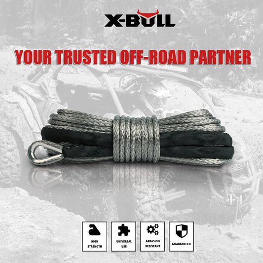 X-BULL Winch Rope 5.5mm x 13m Dyneema Synthetic Rope Tow Recovery Offroad 4wd4x4 | Auzzi Store